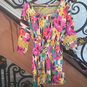 Floral summer skater dress size Small